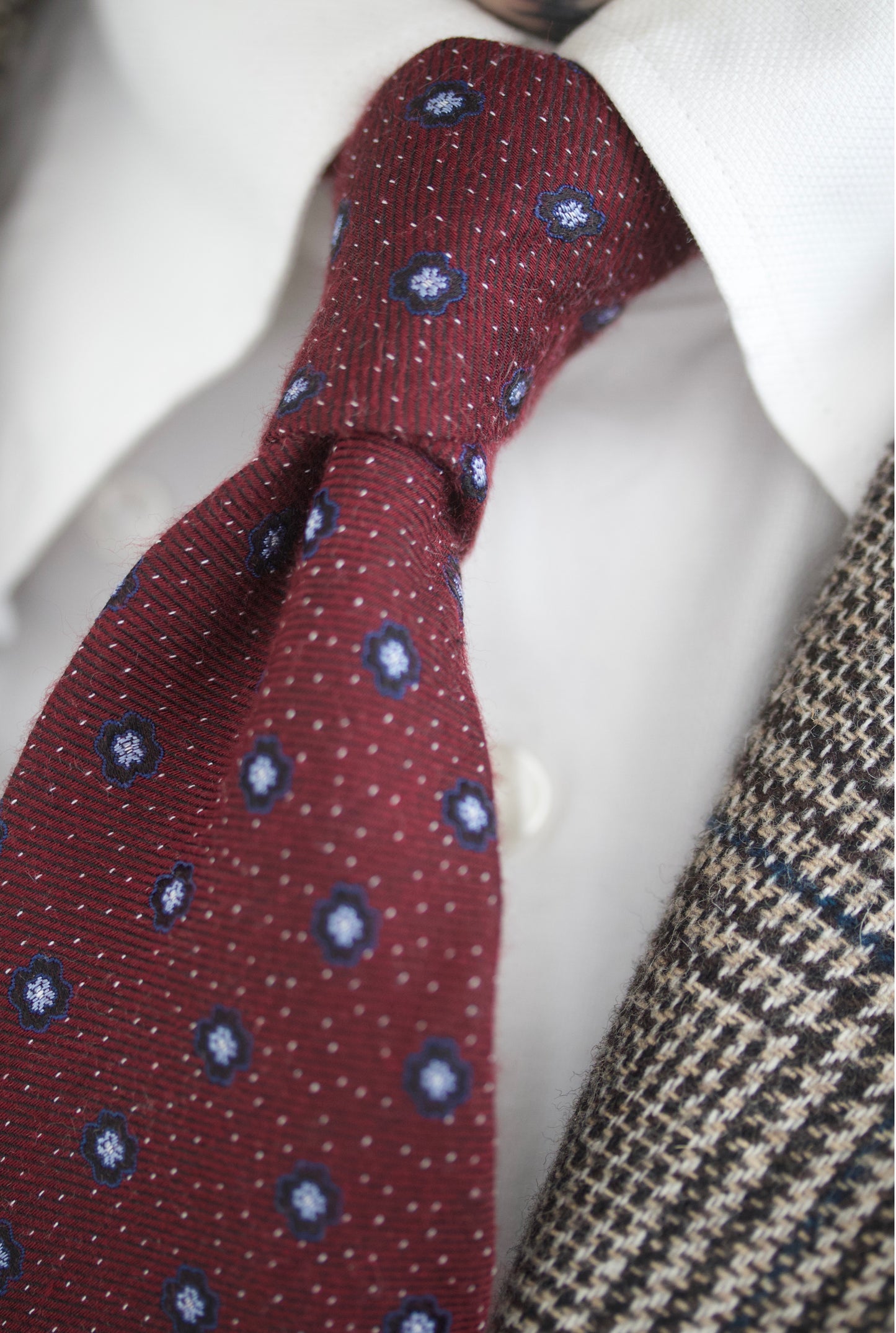 Michael- Silk Burgundy Neck Tie