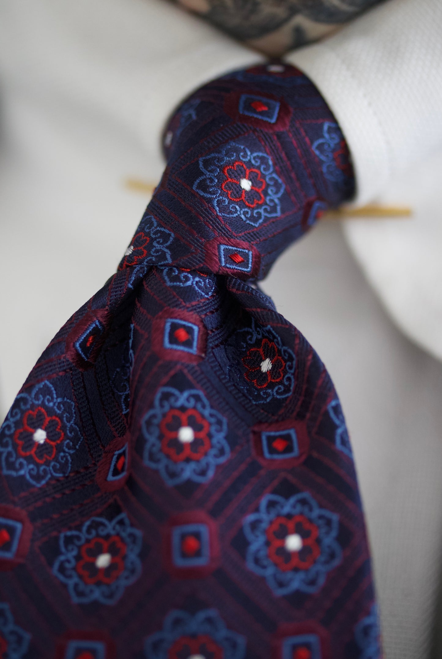 Ryan- Purple and blue Silk tie