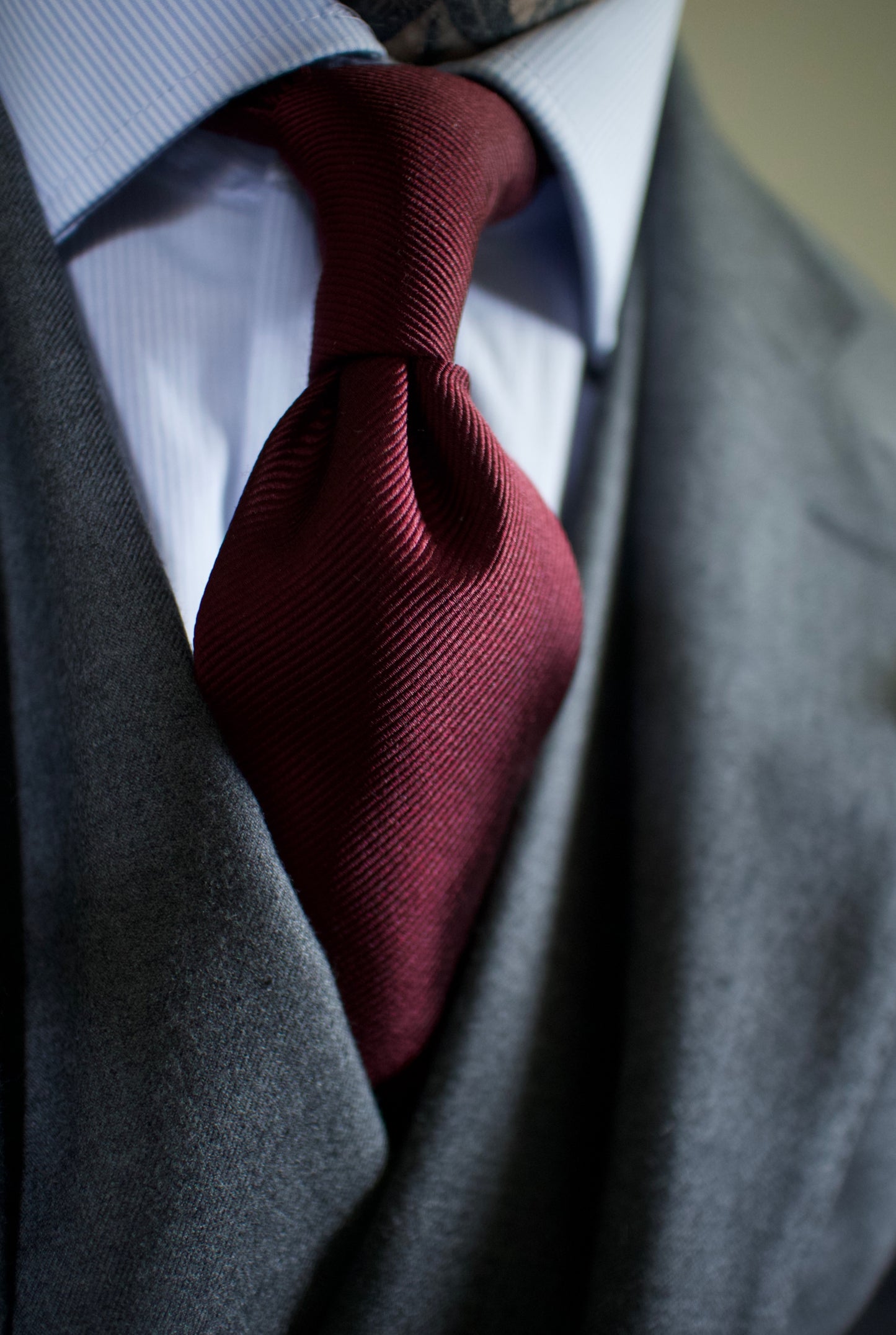 David- Wine silk tie